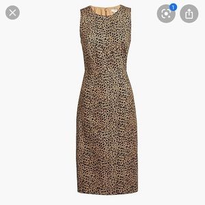 J.Crew Sleeveless Leopard Sheath Dress NWT